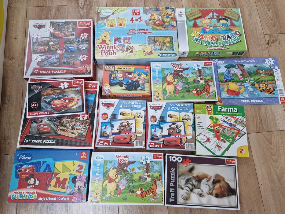 Sprzedam  puzzle, gry edukacyjne