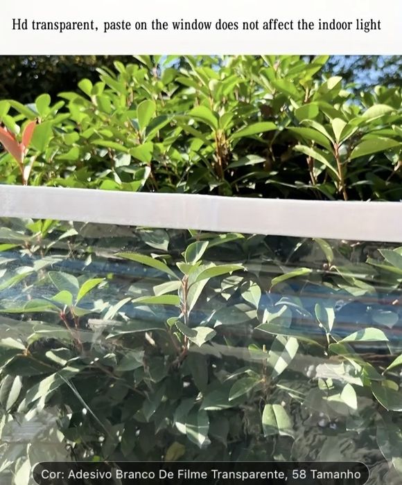 Película PVC transparente rígida – ideal isolamento janela