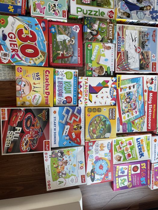 Gry planszowe, puzzle dla dzieci