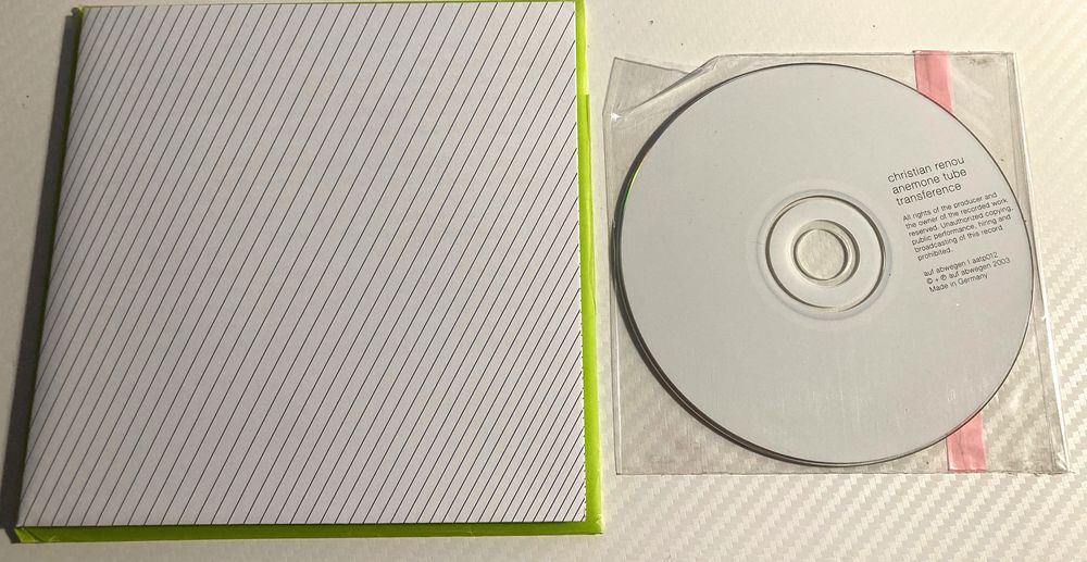 Christian Renou Anemone Tube "Transference" CD