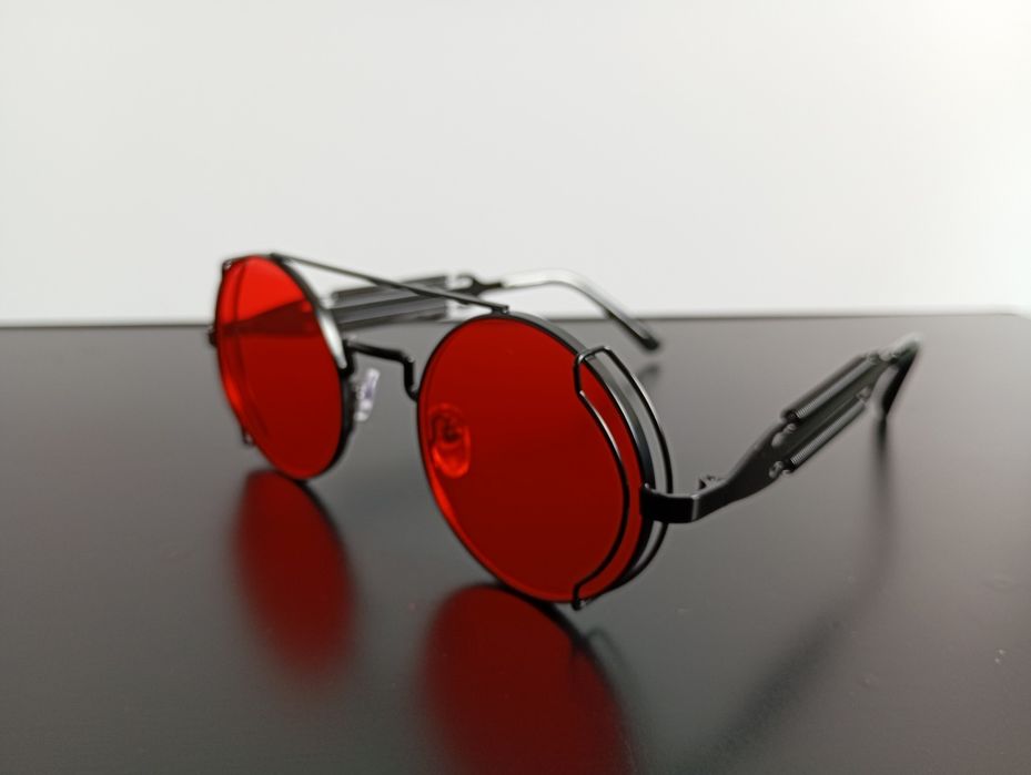 nowe okulary przeciwsłoneczne w stylu steampunk, vintage, unisex