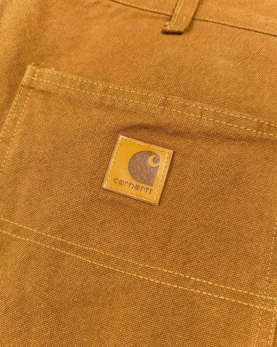 Штани Carhartt WIP B11 Washed Duck Work Dungaree Brown