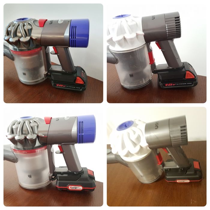 Dyson V6 V7 V8 battery adapter Parkside, Bosch, Milwaukee