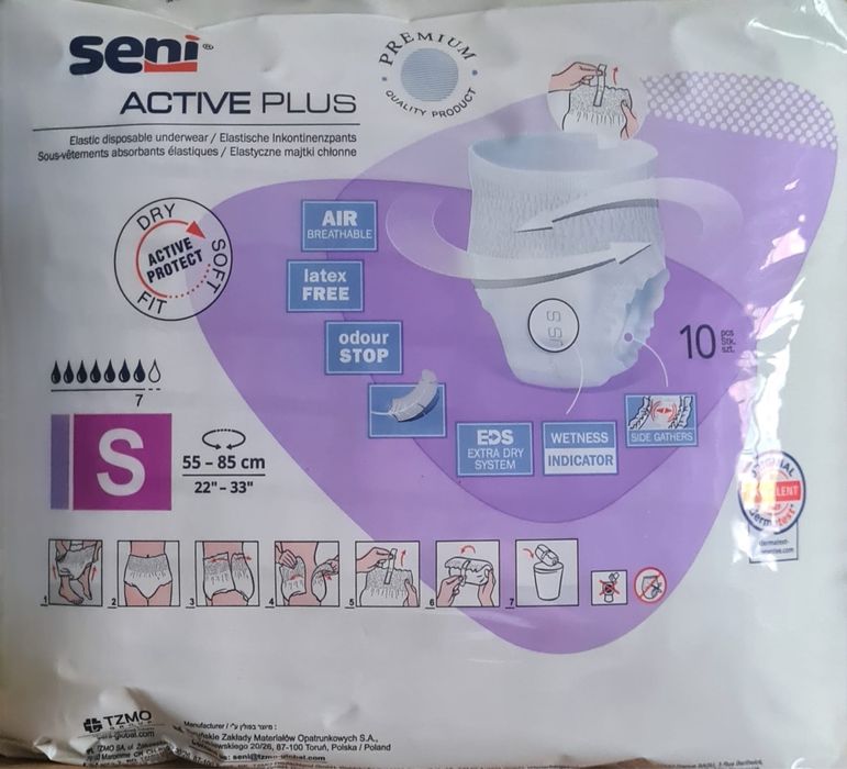 Majtki chłonne Seni Active Plus S