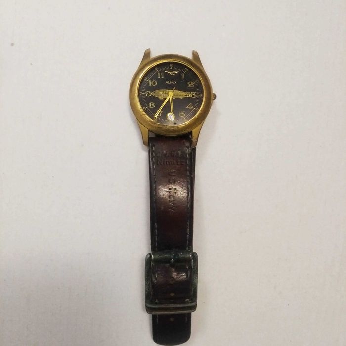*RARO* Relógio ALFEX US NAVY CVWE NIMITZ, R34 - para peças ou restauro