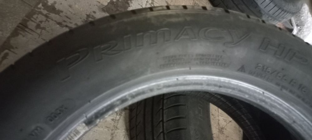 Шини літні Miсhelin Primacy HP,215/55/R16, гарн.стан, ціна за всі 1600