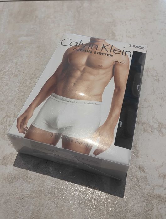Calvin Klein bokserki męskie Low Rise Trunks 3-pack XL – nowe, oryginalne