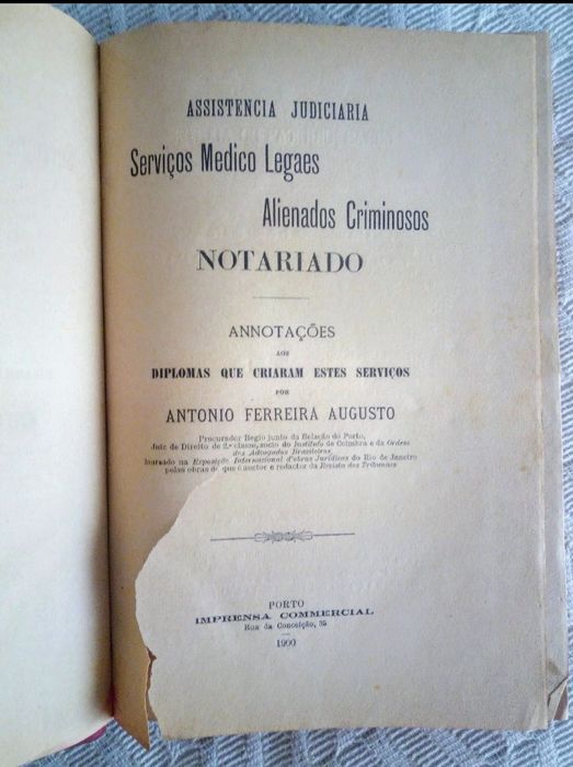 Assistência judiciária serviços medico legaes alienados criminosos not
