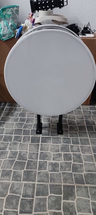 Painel Publicitário Luminoso Redondo 50cm — Dupla Face (Como Novo)