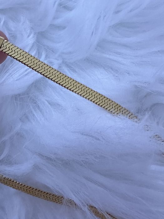 Fio/ Colar / Gargantilha corrente achatada em dourado