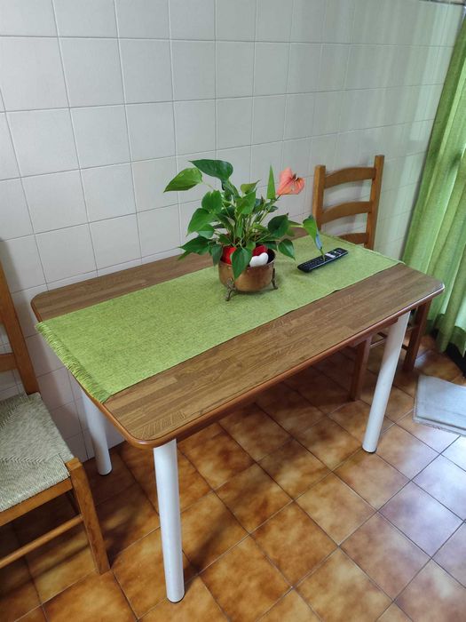 Mesa de refeição, mesa de cozinha com 4 cadeiras