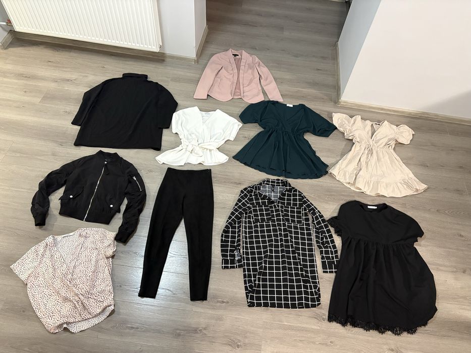 MEGA PAKA zestaw ubrania XS / S damskie modne Zara Taranko itp