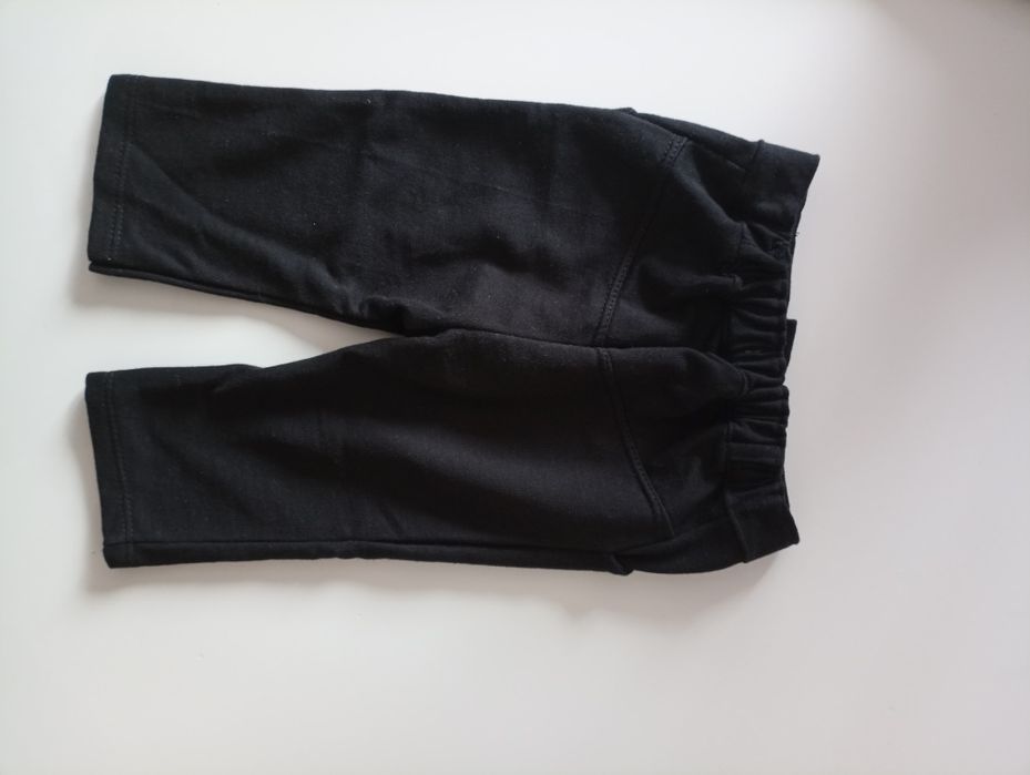 2x Spodnie niemowlęce eleganckie, rozm 62, 56- szare, czarne