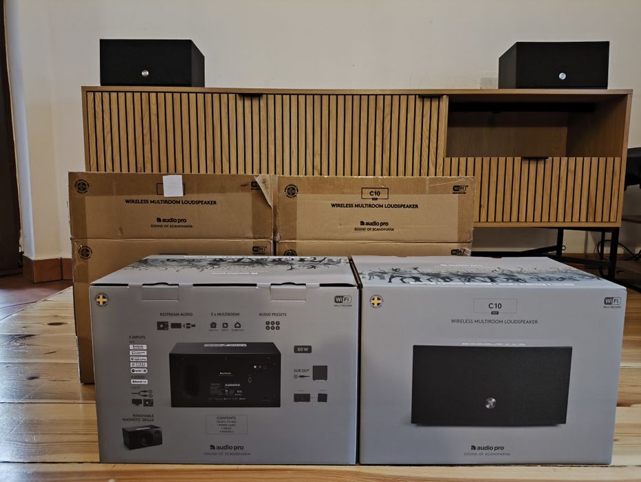 Głośniki Multiroom Audio Pro C10 mkii Black Para 2 szt. Stan Idealny