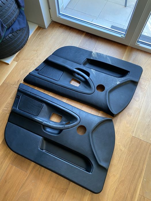 4x Boczki drzwiowe BMW E36 ładne ! Skóra. Szyte. Airbag.