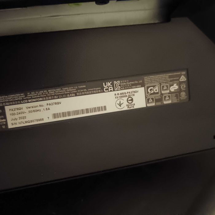 Monitor Asus 75Hz