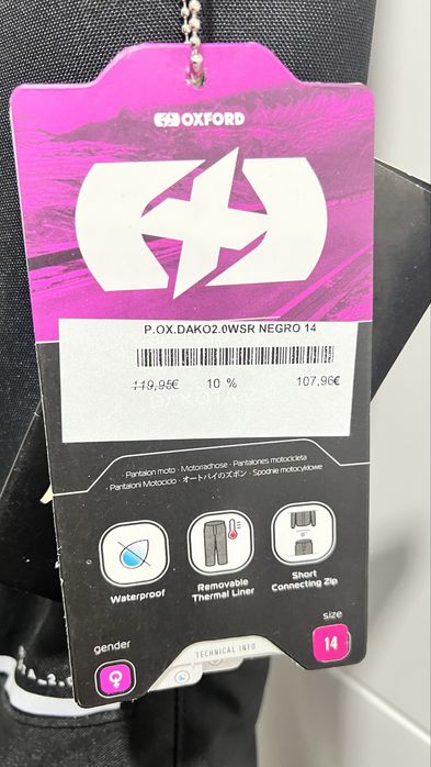 Calças Moto para Senhora