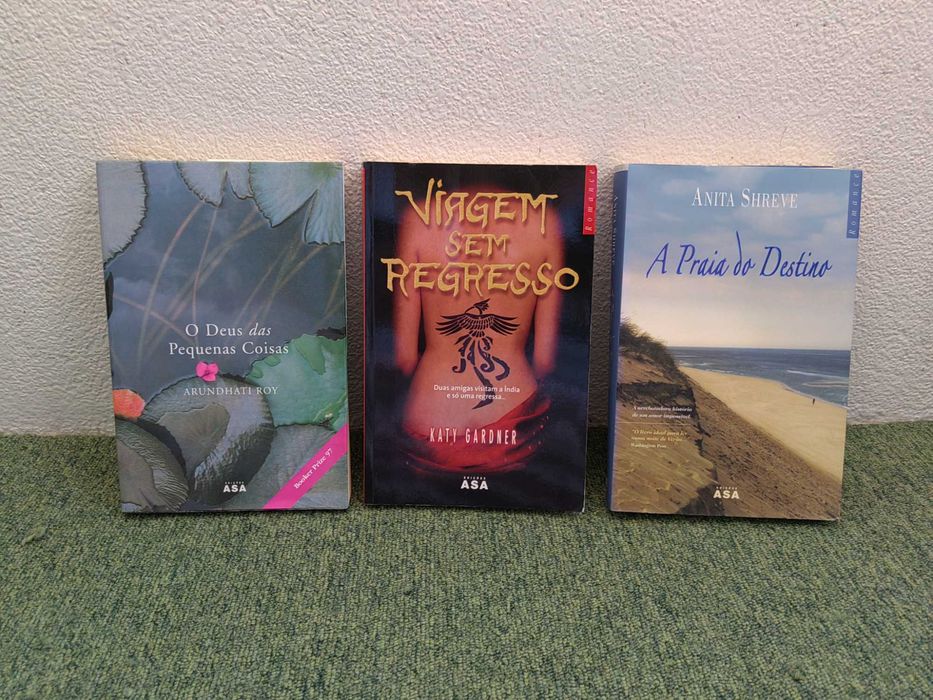 Lote 3 Livros: O Deus das Pequenas Coisas, Anita Shreve e Katy Gardner