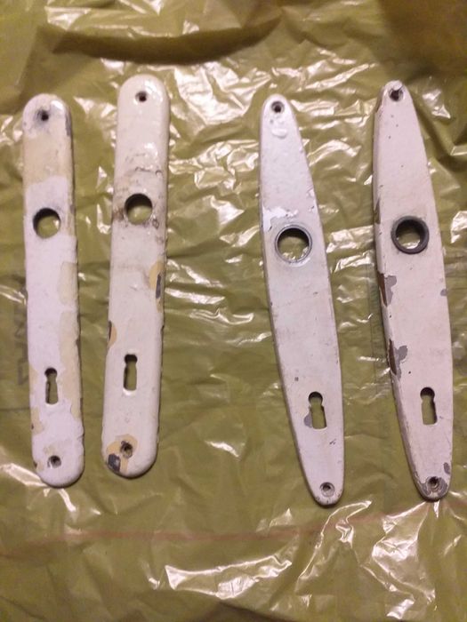 stare klamki aluminiowe PRL