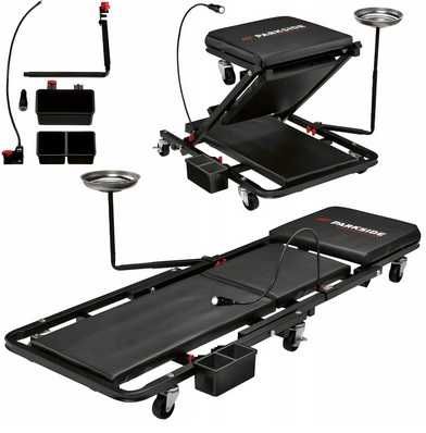 Parkside performance leżanka montażowa stołek 2 w 1 nowe
