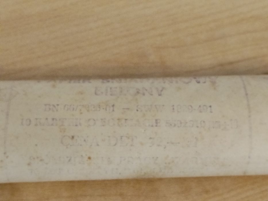 Papier śniadaniowy z czasów PRL