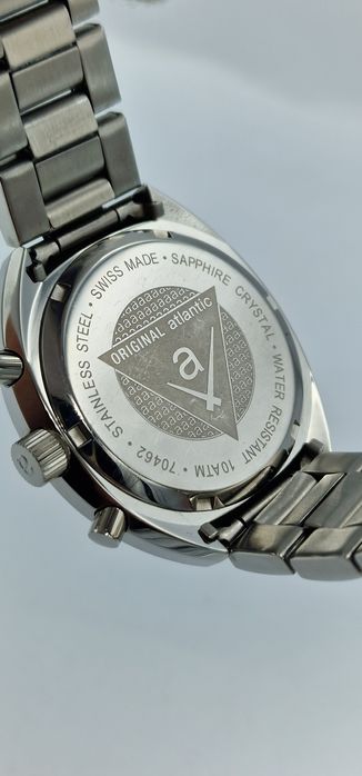 Atlantic Timeroy CS Chrono - Black - szafir, bransoleta - Swiss Made