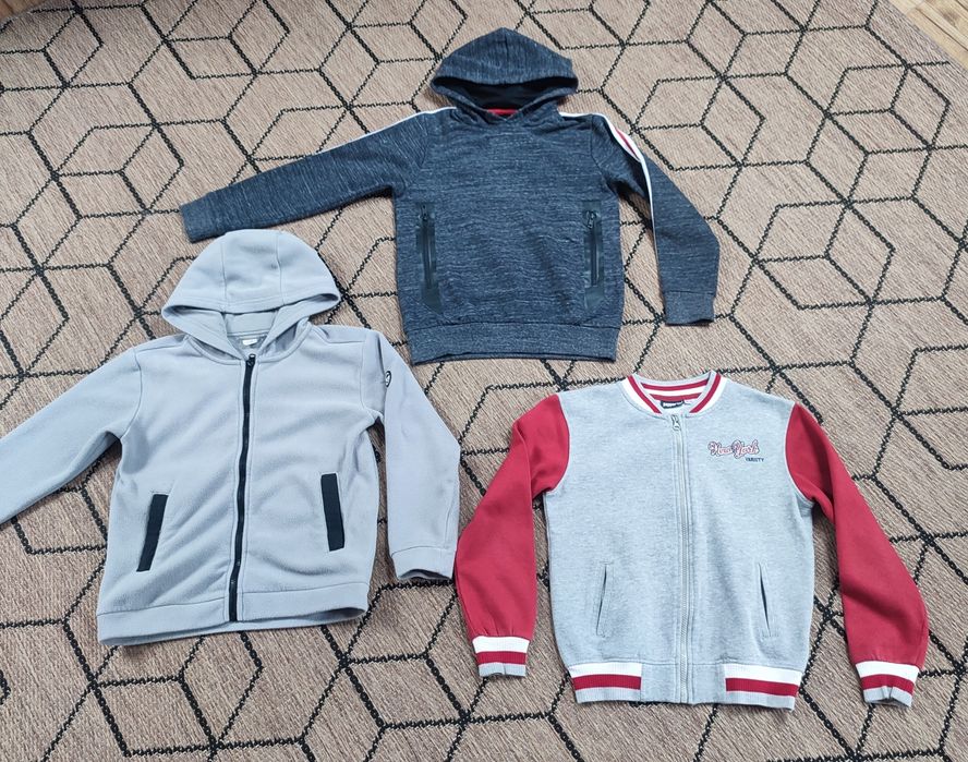 3 bluzy polar bejsbolówka bluza z kapturem 134