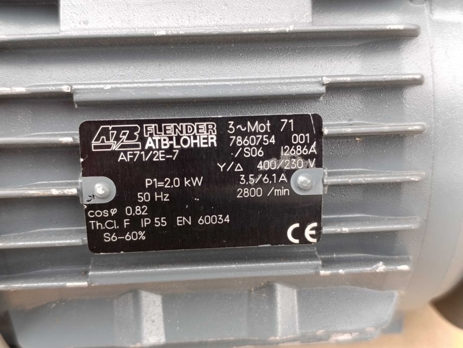 Silnik elektryczny Flender ATB-LOHER z kołnierzem 3-fazowy 2KW 2800obr/min 400V