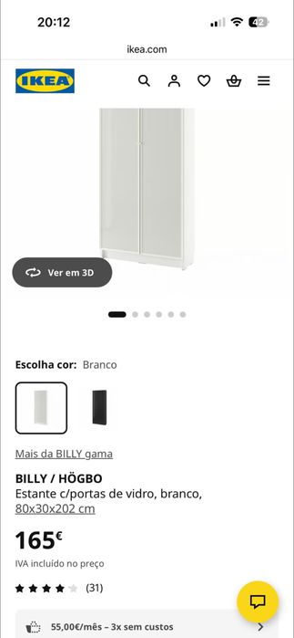 Armário branco IKEA