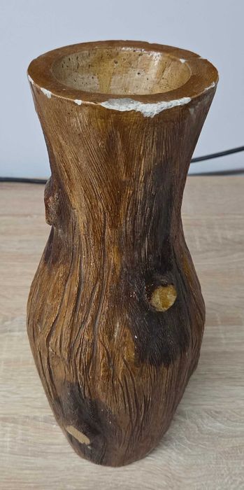 Wazon dekoracyjny PIEŃ DRZEWA 30 cm – ciężki, szklany wkład