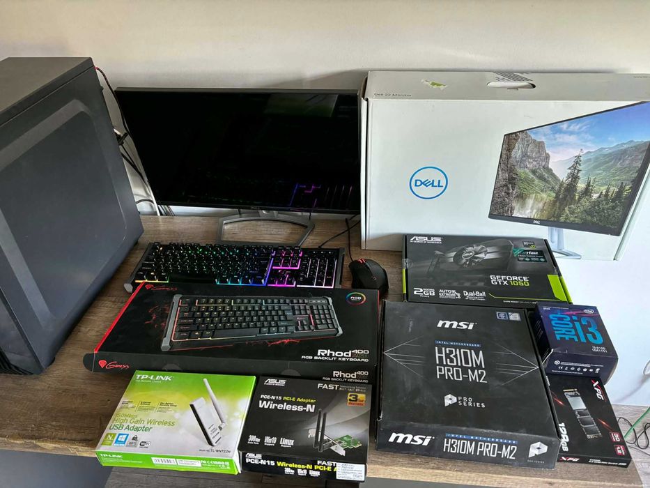 Zestaw Gamingowy PC + Monitor IPS + Akcesoria II  Fortnite/CS:GO  II