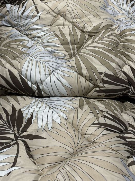 Тёплое одеяло стёганое из овечьей шерсти ковдра на овчині двоспальна