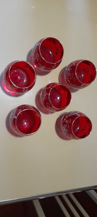 6 Copos T. MURANO Glass