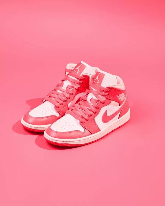 Кроссовки Air Jordan 1 женские баскетбольные кожаные Dunk  4