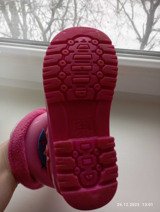 Резинові чоботи на дівчинку