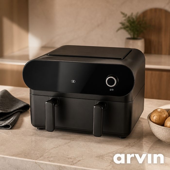 Fritadeira sem Óleo Air Fryer FLAMA 675FL SmartPro 11L (Cesto FLEX) – Como Nova!