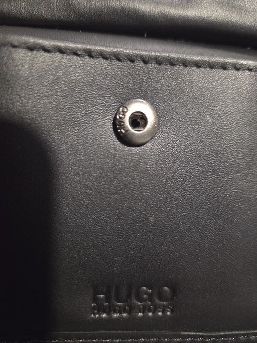 Meski czarny portfel Hugo Boss