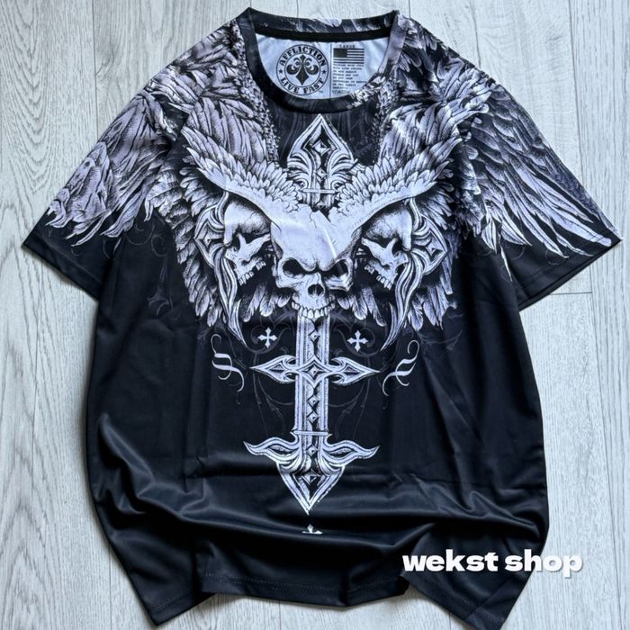 НОВА футболка AFFLICTION sk8 y2k affliction type  mma
