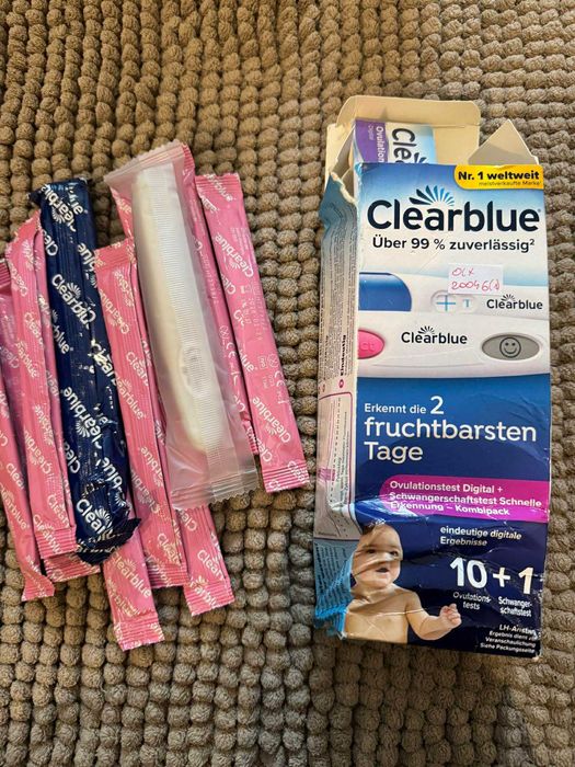 Clearblue Kinderwunsch Set - zestaw testów owulacyjnych 10szt. 20046(1)
