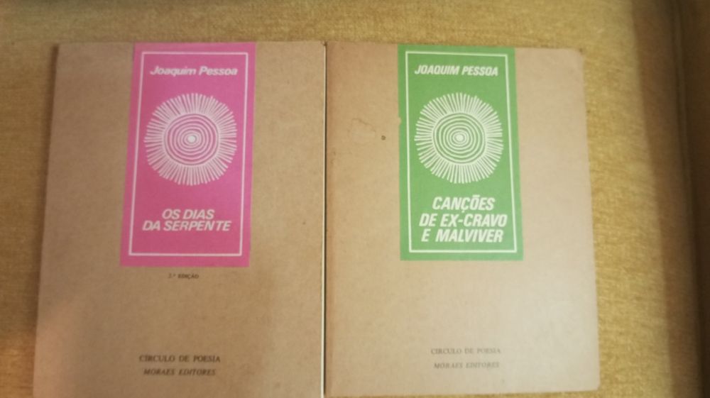 Dois livros raros poesia Joaquim pessoa