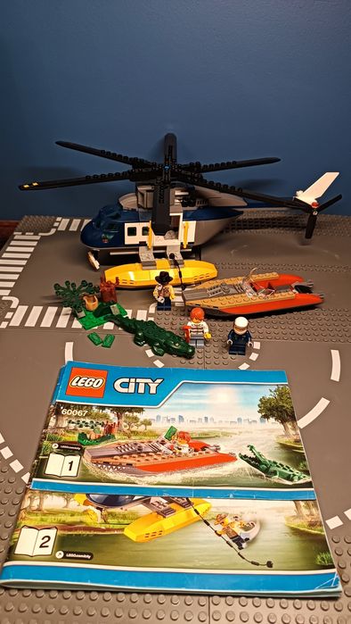 Lego City 60067 pościg śmigłowcem, policja, policyjny śmigłowiec