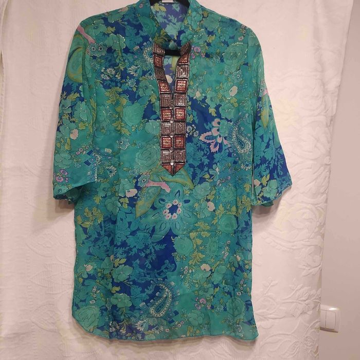 Túnica em chiffon, elegantíssima para dias mais quentes