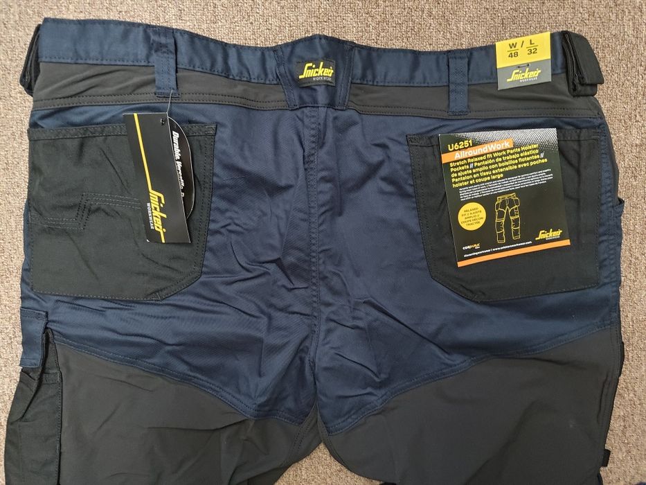 6251 Snickers Stretch 64 elastyczne spodnie robocze pas 124cm