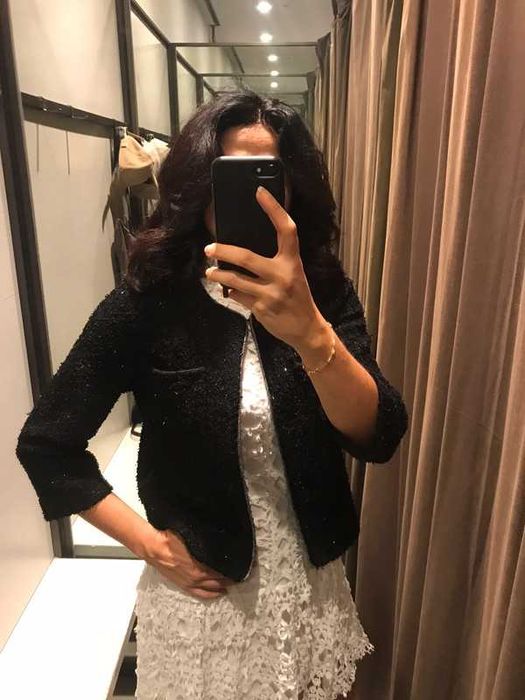 Casaco brilho lantejoulas Sfera Tamanho M