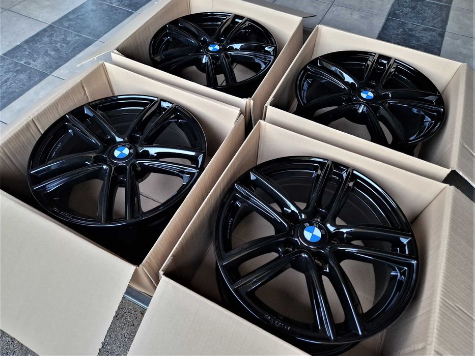 Alufelgi 17 BMW 5x120 1 3 X1 X3 F30 E90 E46 F20 E87 83 F25 Czarne 784 ...