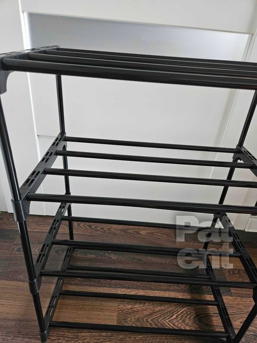 Przechowywanie dom 4 poziomy na pudełka czarny