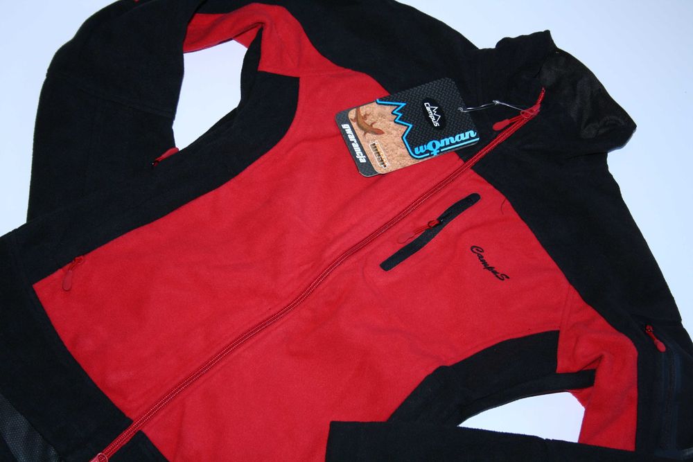 damska kurtka polarowa trekkingowa CAMPUS IRINA czerwony r. L/40