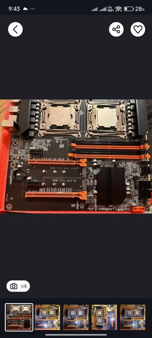 Комплект xeon dual x99 2686v4 x2 32 gb озу