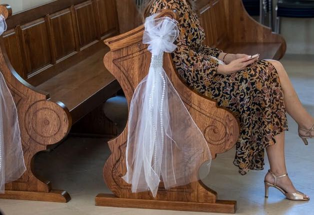 Dekoracje ślubne Kościół oryginalne 19 sztuk
