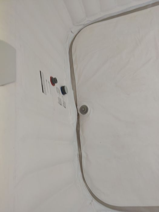 Nadmuchiwane jacuzzi, 185 x 185 cm, 910 litrów, do 6 osób, szary